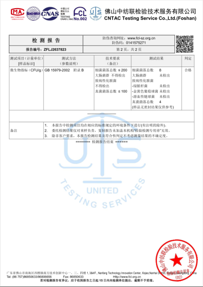 facemask test report