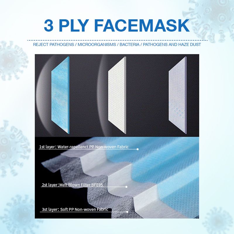 Earloop 3-Ply face mask