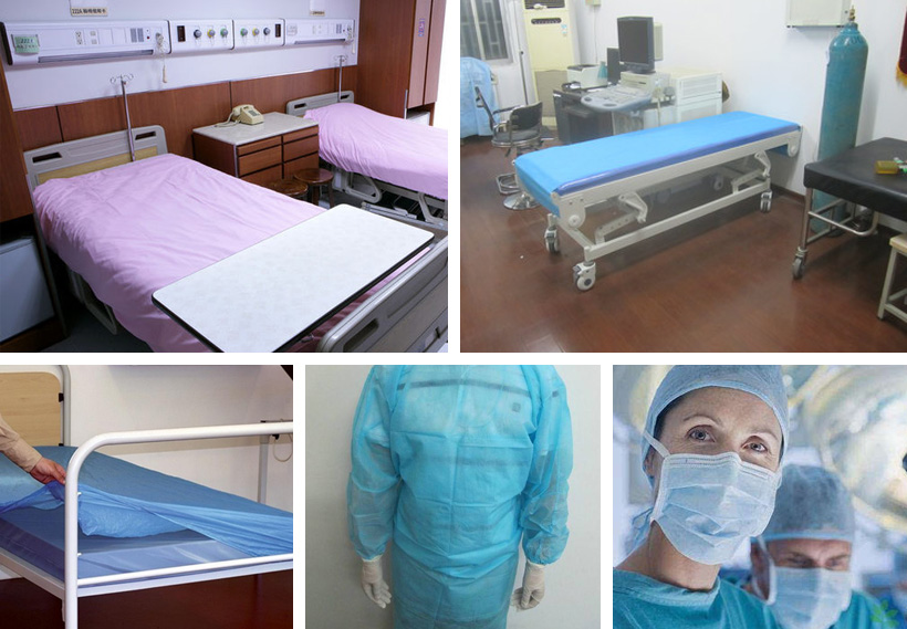 hospital bed sheets